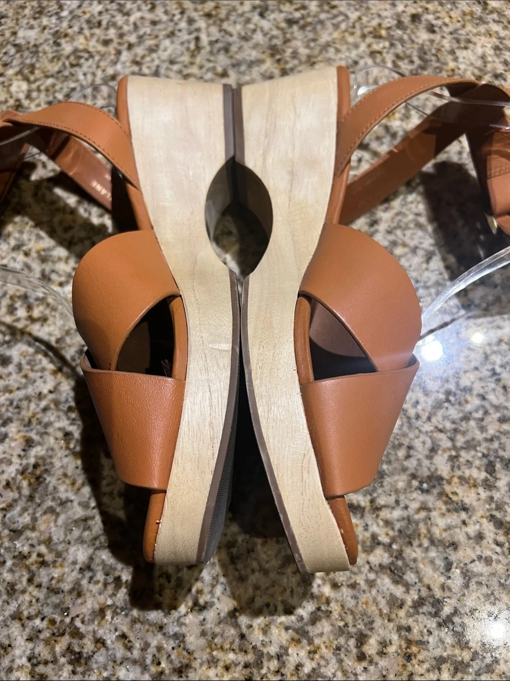 Everlane Women’s Tan Crisscross Ankle-Strap Sandals - Picture 4 of 9